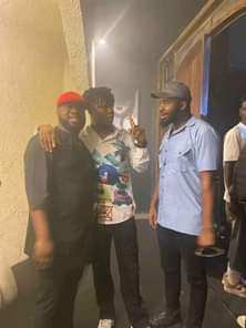 A picture of Happy birthday to me oga Amos And I am here