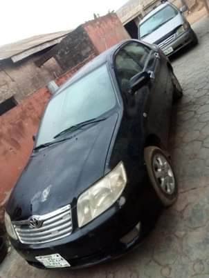 A picture of Toyota Corolla first body pan pan tokunbo standard manual transmission