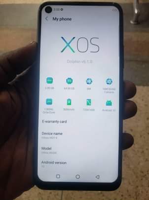 A picture of Infinix hot 9