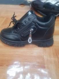 A picture of Male and female canvas shoes