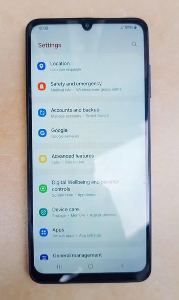 A picture of SAMSUNG