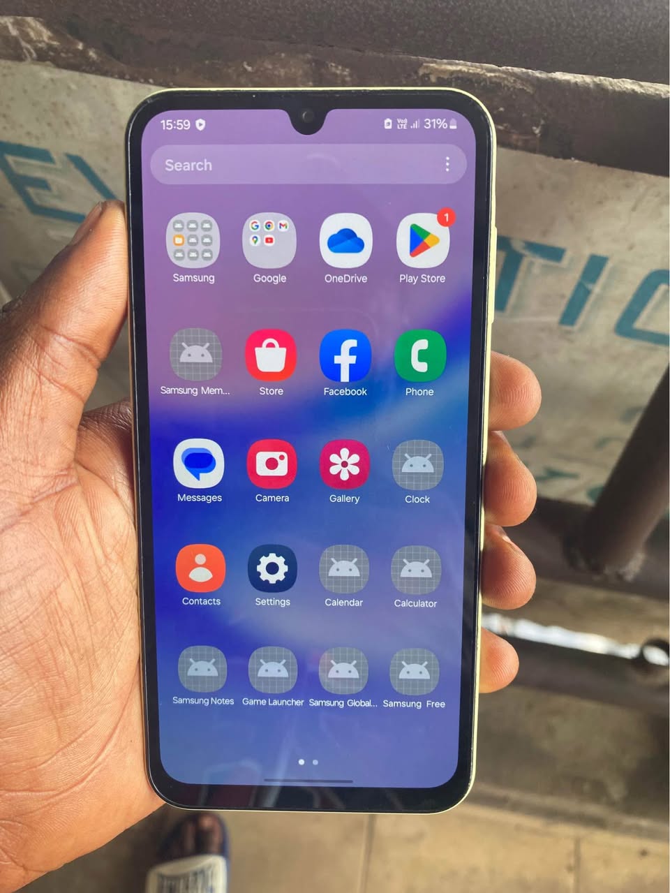 A picture of Samsung galaxy a15 4 4 8gb ram 128gb 5000 side