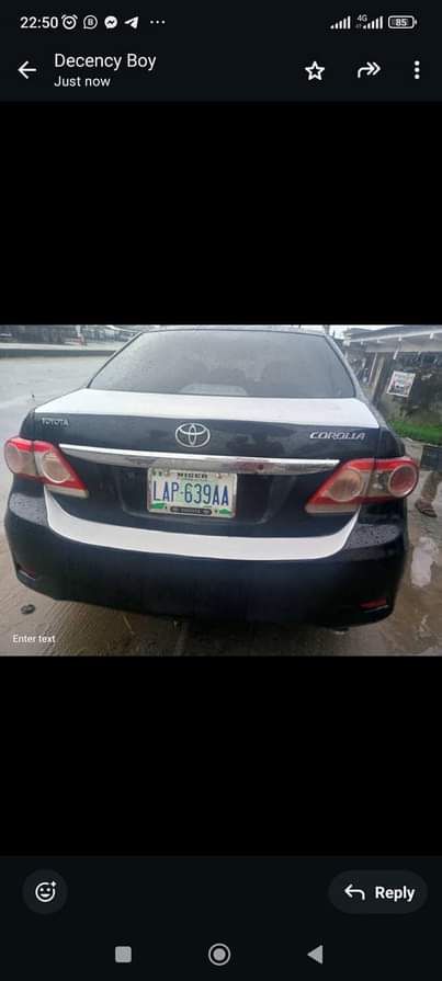 A picture of TOYOTA COROLLA 2010 ENGINE GEAR AC BODY OKAY PRICE 5