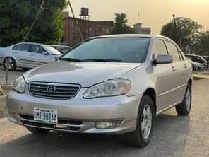 A picture of Toyota Corolla 2003 model for sale first body very neat