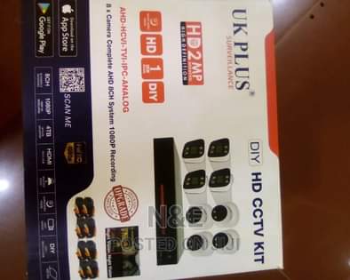A picture of CCTV UK PLUS SURVEILLENCE CAMERA 8 KIT CAMERA