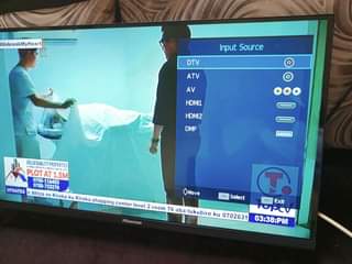 A picture of Hisence frameless 32 Inches digital flat TV on sale