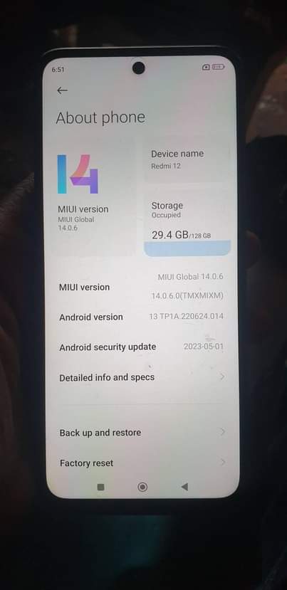 A picture of Redmi 12