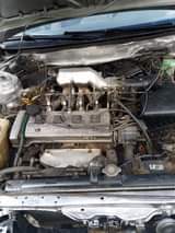 A picture of Very sharp and clean Toyota Corolla fish eye untempered Engine