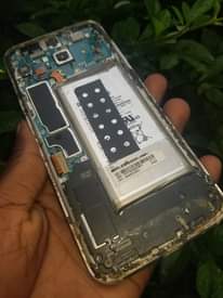 A picture of Two Samsung Galaxy s 8 Mother boards on sale