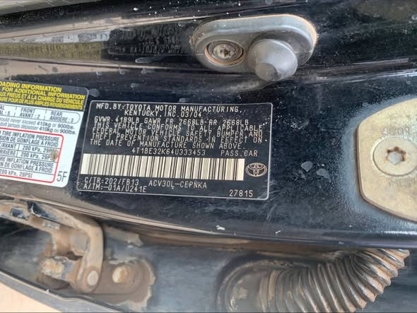 A picture of Toyota Camry 04
