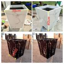 A picture of Ceramic tile flower pots available at affordable prices