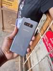 A picture of Samsung galaxy note8 64gb 6gbram cracked and as seen but