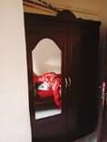 A picture of 5by6 Bed Mattress wardrobe dressing mirror and woofer