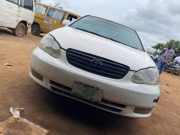 A picture of Toyota corolla nothing to fix buy and travel going for