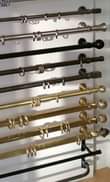 A picture of Curtains and cushions curtain rods