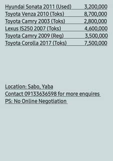 A picture of Cars in Lagos