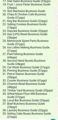 A picture of 61 KENYAN BUSINESS PLANS