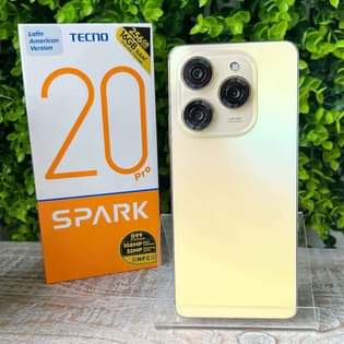 A picture of Tecno spark 20pro Storage 256gb 16gb rm Nice camera Internet