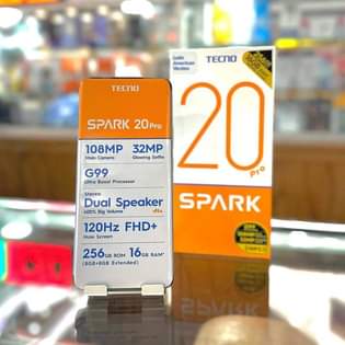A picture of Tecno spark 20pro at 400k call on 0753430863