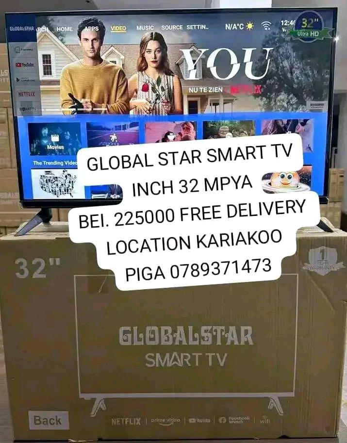 A picture of 185000 LED TV INCH 32 MPYA NA 225000 SMART TV