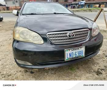 A picture of SHARP USED 2007 MODEL TOYOTA COROLLA Fault Engine has noise