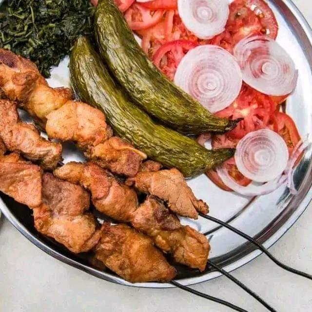 A picture of Spicy fried or roasted pork