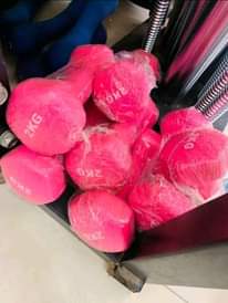 A picture of Dumbbells all KGS available