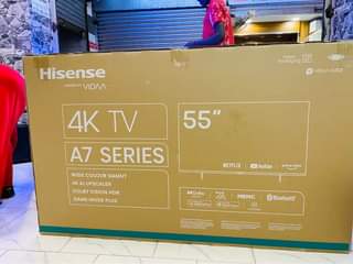 A picture of A7 55 inch Hisense smart uhd 4k brand free delivery