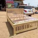 A picture of Wooden bed