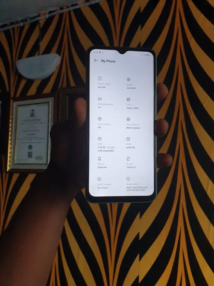 A picture of Itel A50