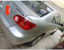 A picture of Toyota corolla 2005 model Registered first body