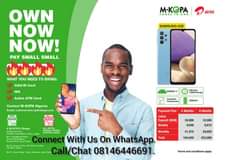 A picture of M KOPA OWN NOW NOW PAY SMALL SMALL