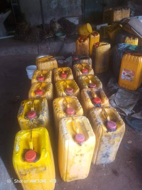 A picture of Native red plam oil