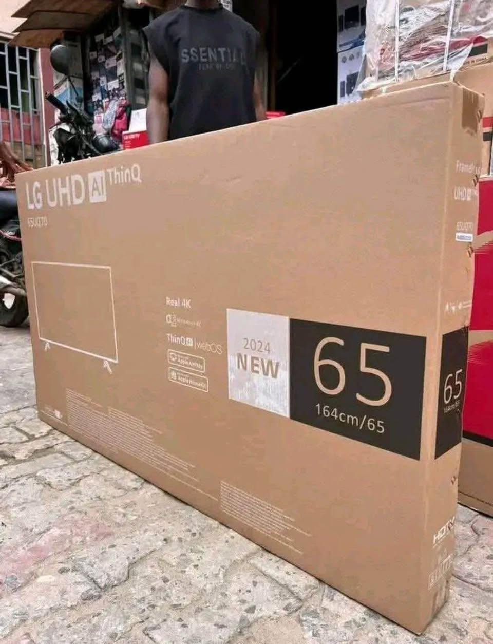 A picture of 65 Lg tv smart tv with Netflix and Netflix and