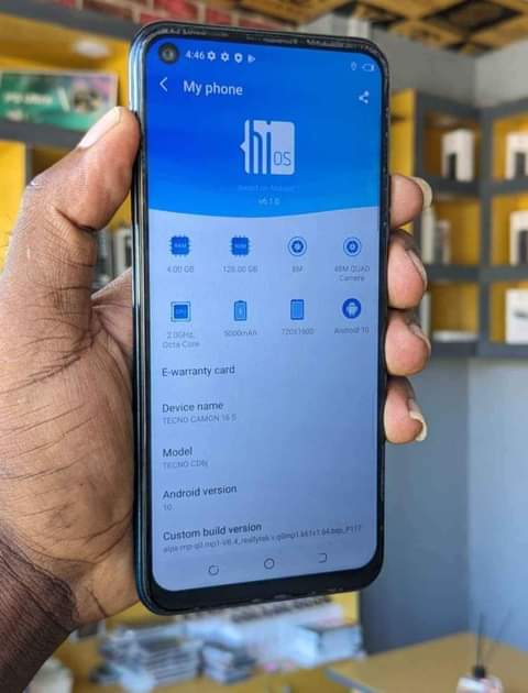 A picture of Camon 16s
