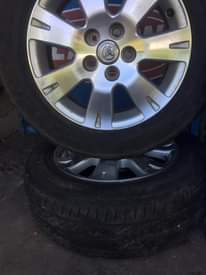 A picture of Rims and tires