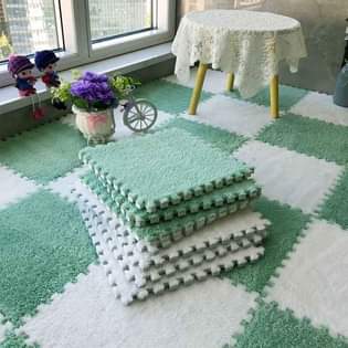 A picture of Plush foam Interlocking floor mats set of 10pcs 