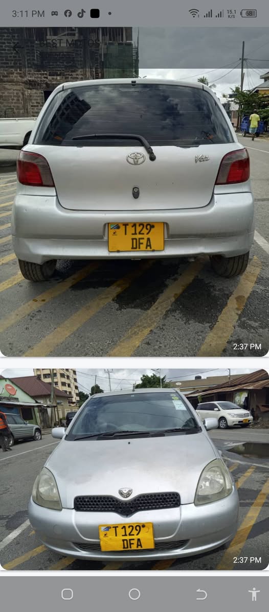 A picture of TOYOTA VITZ ON sale TYRE NEW CC.990 PISTON.4 FUll AC