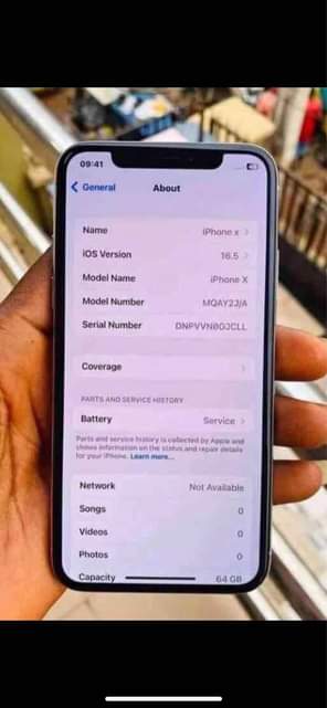 A picture of iPhone X