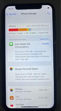 A picture of Iphone X 256 GB BH 100 for sale for Tshs