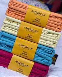 A picture of fitted bedsheets
