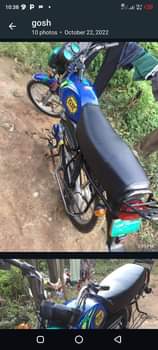 A picture of tvs bike