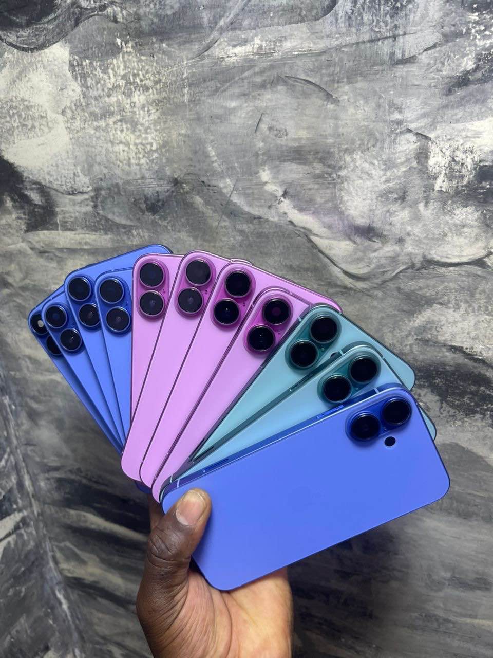 A picture of iPhones