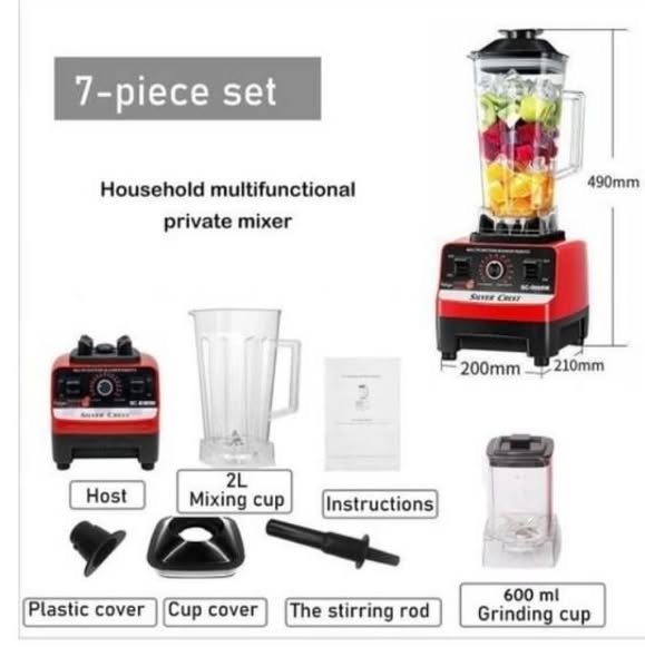A picture of Silver crest heavy duty blender 8500w