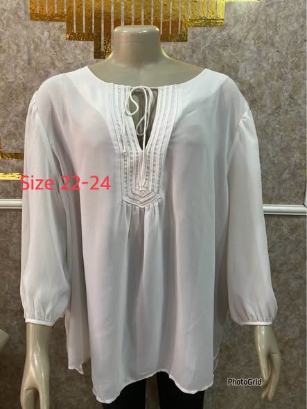 A picture of Plus size cute tops at 10k each Whatsapp or call
