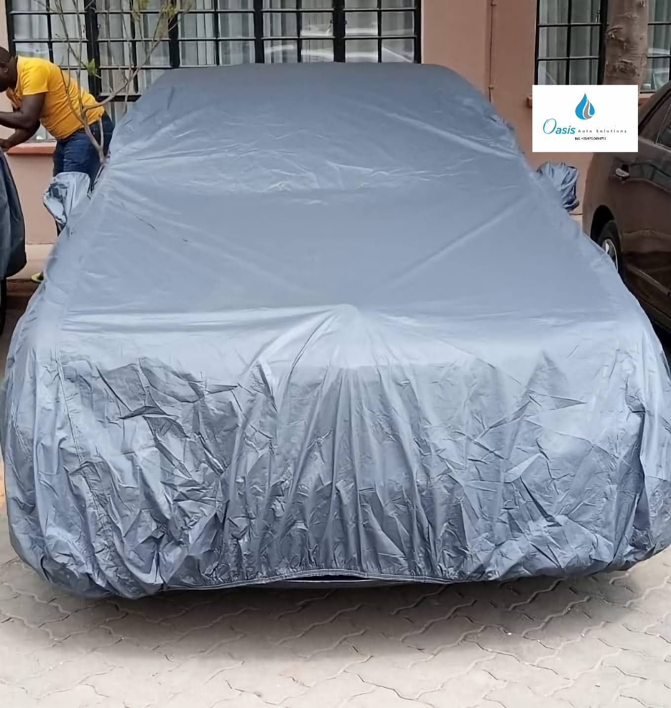 A picture of All Weather Outdoor Waterproof Car Body Covers with Full Inner