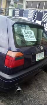A picture of Golf 3 saloon for sale going 750k everything is working