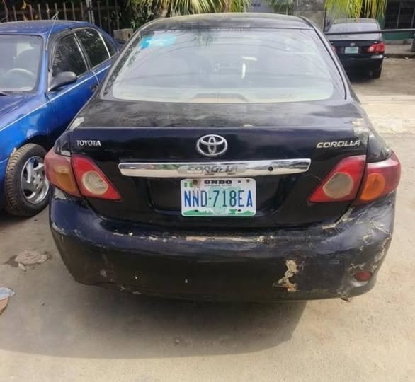 A picture of Surulere 2010 corolla