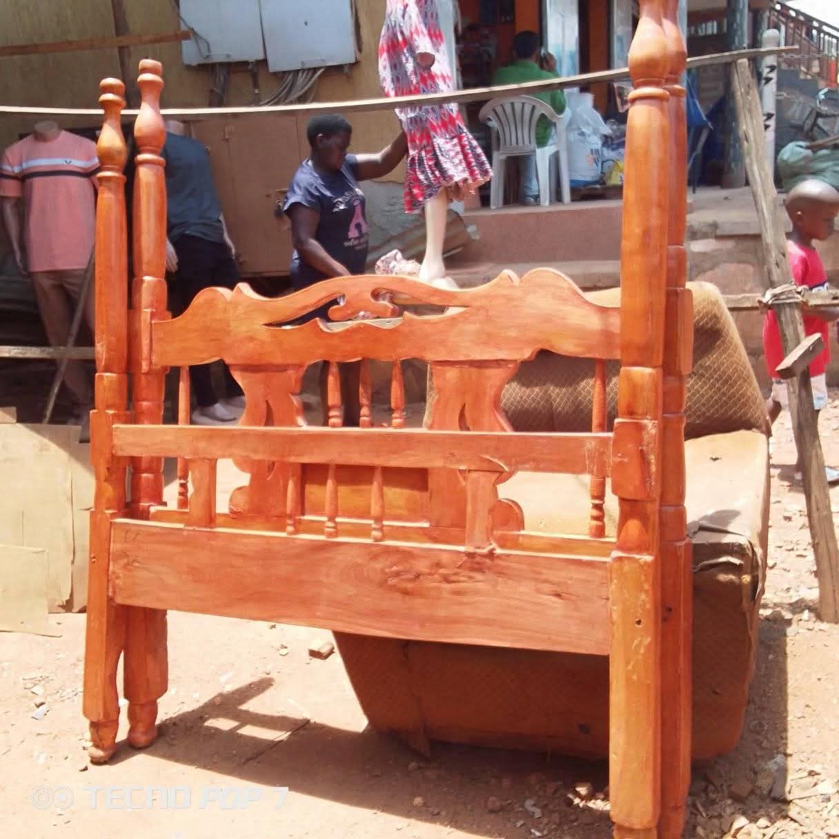 A picture of It s a 4by6 Wooden Bed In Perfect State Available