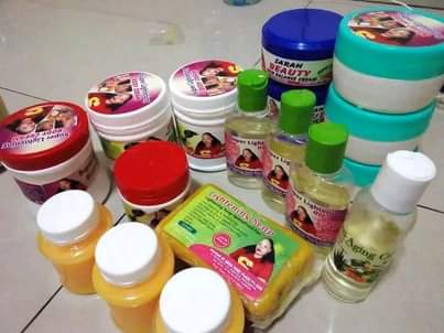A picture of Skin care products
